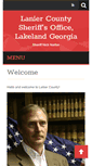 Mobile Screenshot of laniercountysheriff.com