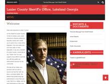 Tablet Screenshot of laniercountysheriff.com